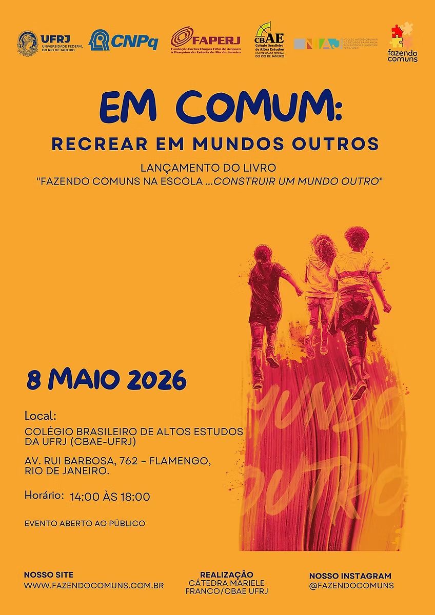 Cartaz do evento Em Comum — recrear em mundos outros